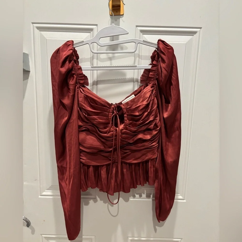 Ulla Johnson Mirelle Puff Sleeve Blouse. Never worn